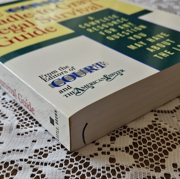 THE COURT TV CRADLE-TO-GRAVE LEGAL SURVIVAL GUIDE - 1995 FIRST PRINTING- PB - Picture 2 of 3